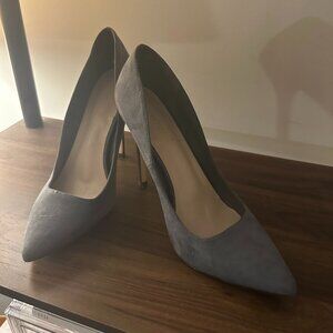 Shoe Dazzle Blueish Gray Pointed Pumps Size 9